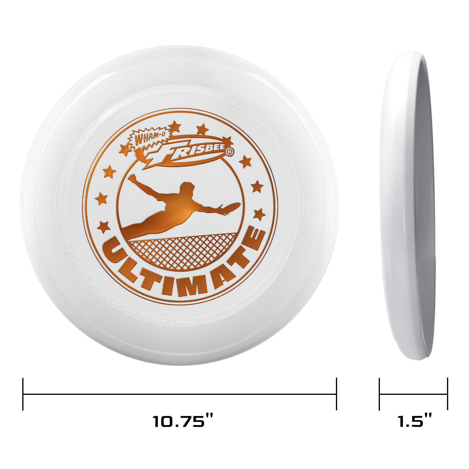 Pack de 2 Discos Voladores Frisbees Ultimate Oficiales, 27,31 cm - 175 g 2/7
