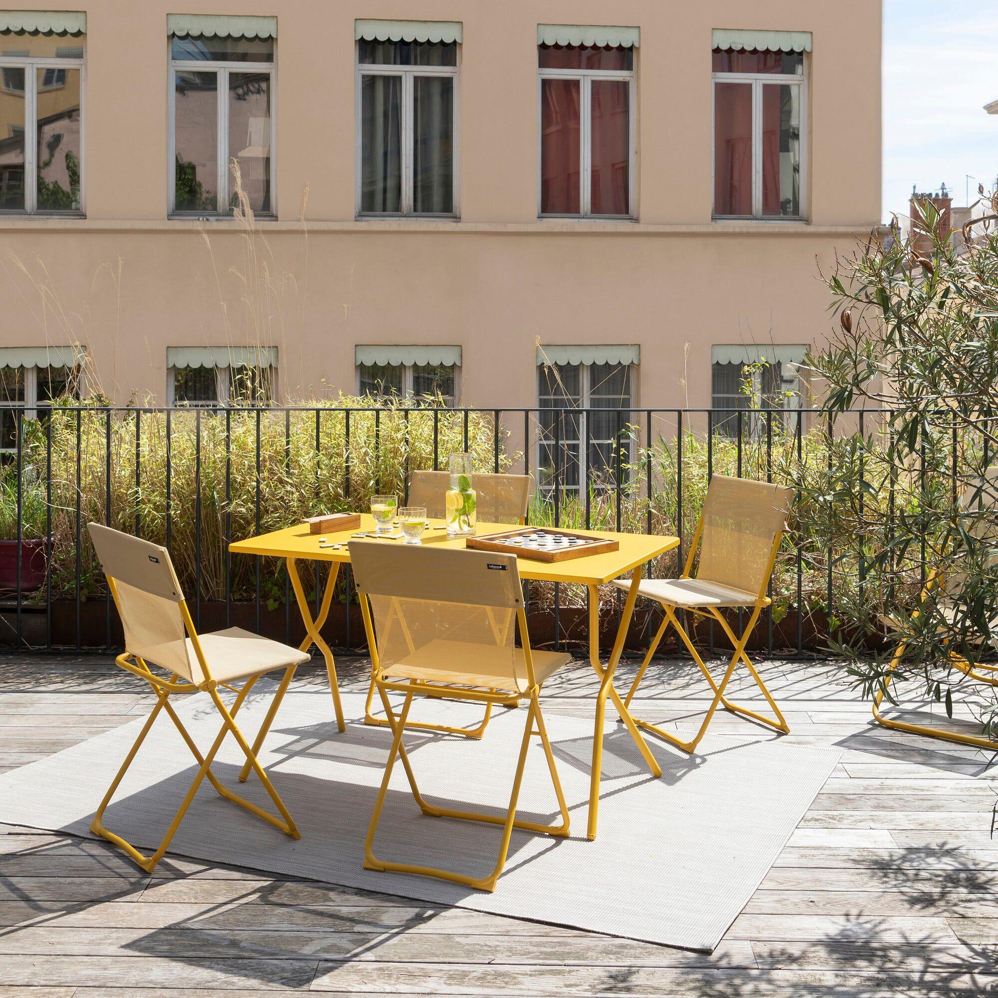 Chaise pliante ultra-compacte - BALCONY - Jaune - Lafuma Mobilier 5/7