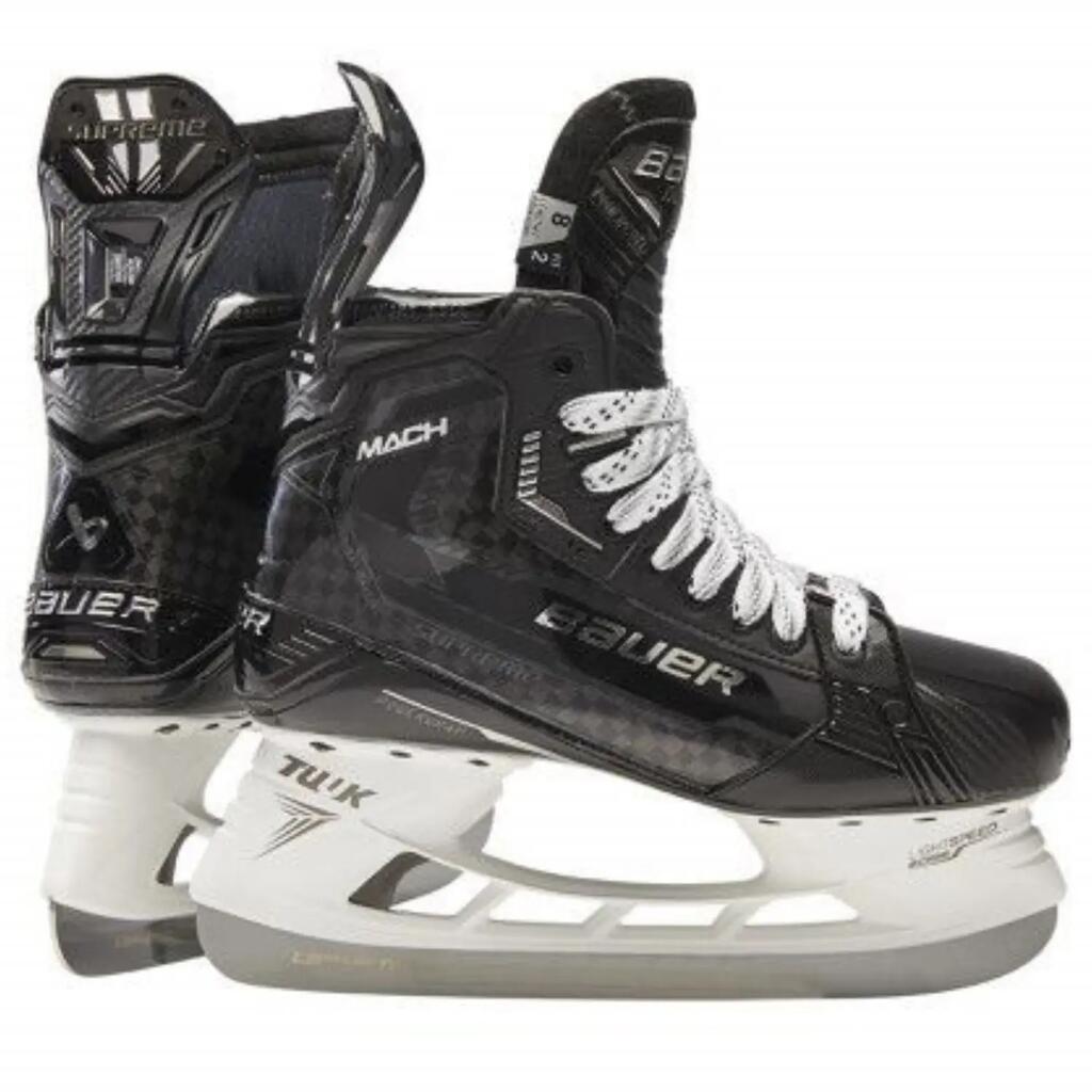 BAUER Supreme Mach TI Hockey Skates, Junior-Intermediate 5, EU 38,5 black