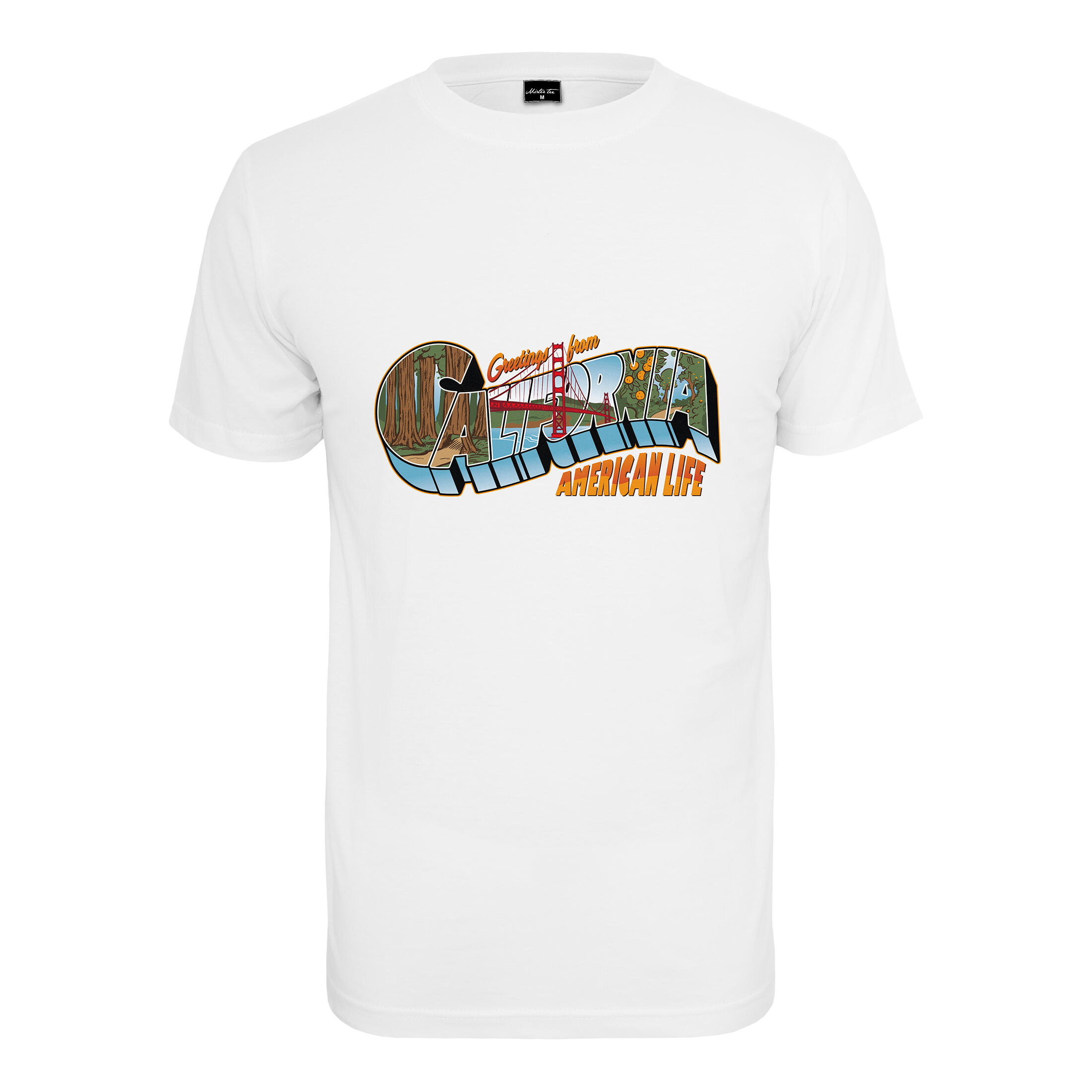 Urban Classics - T-shirt Urban Classics American Life Greetings - T-shirt Manches Courtes - Blanc - Decathlon