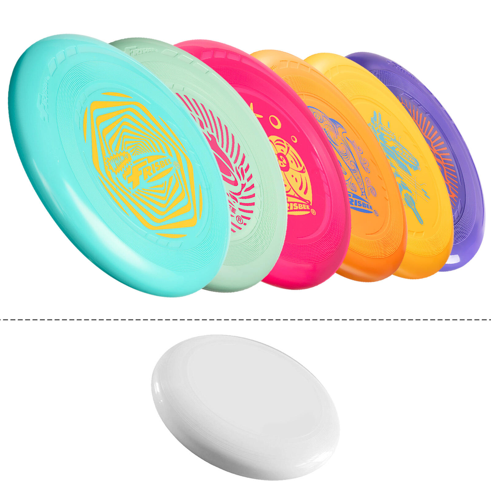 Pack de 6 Discos Voladores Ligeros Frisbee Go, 22,86 cm - 70 g 3/7