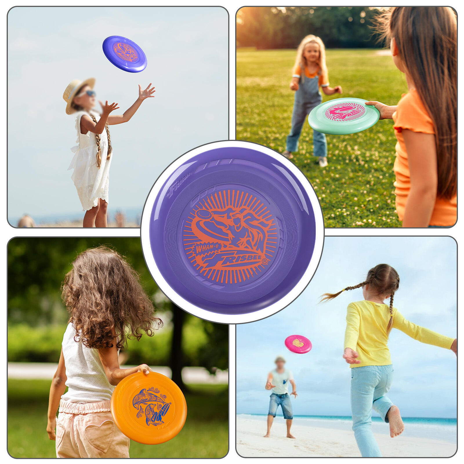 Pack de 6 Discos Voladores Ligeros Frisbee Go, 22,86 cm - 70 g 7/7