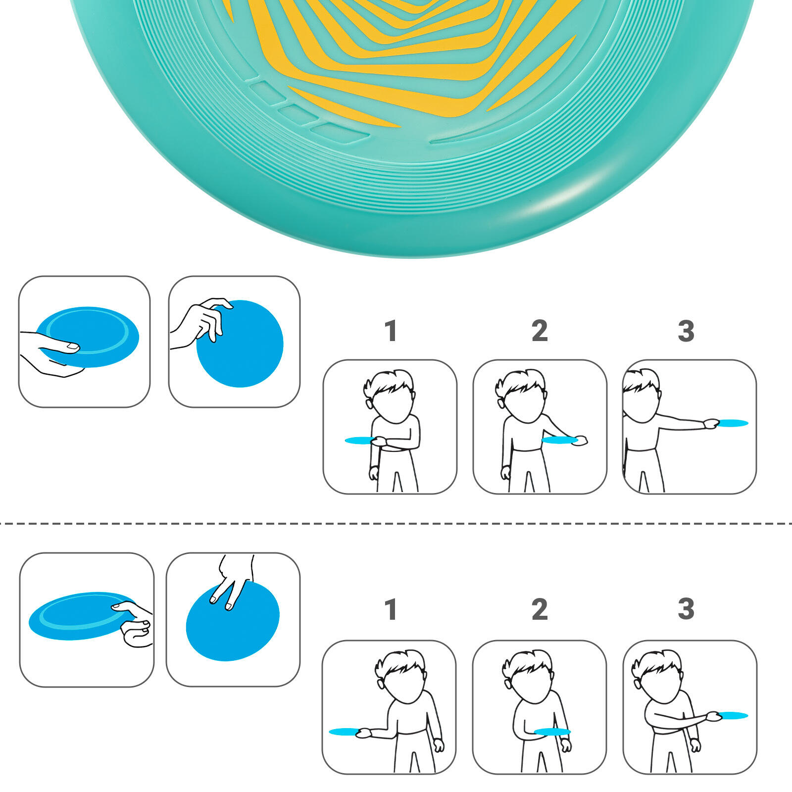 Confezione da 2 Dischi Volanti Leggeri Frisbee Go, 22,86 cm - 70 g 4/7