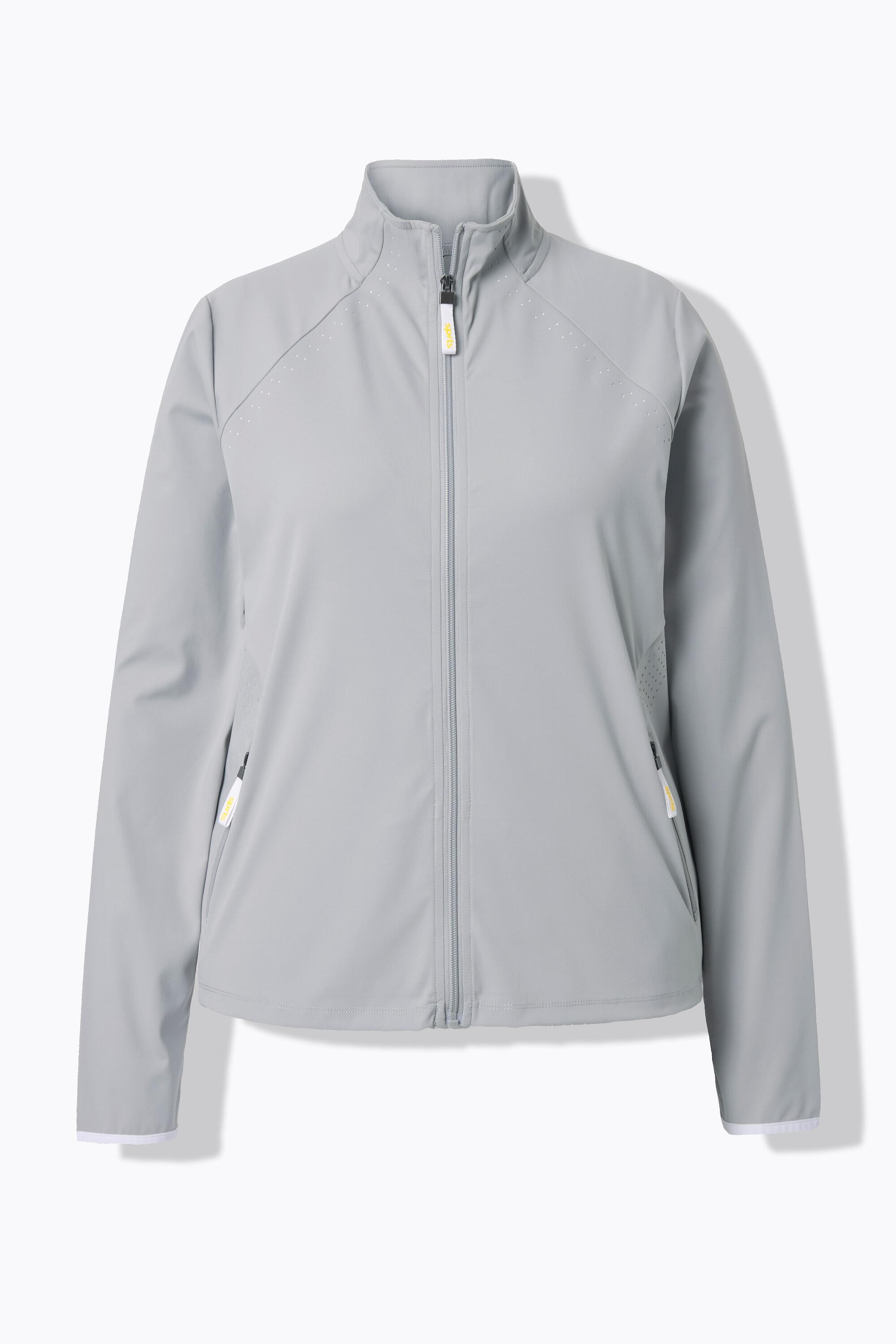 Dames Sweatvest laser-accenten opstaande kraag duimgat 7/7