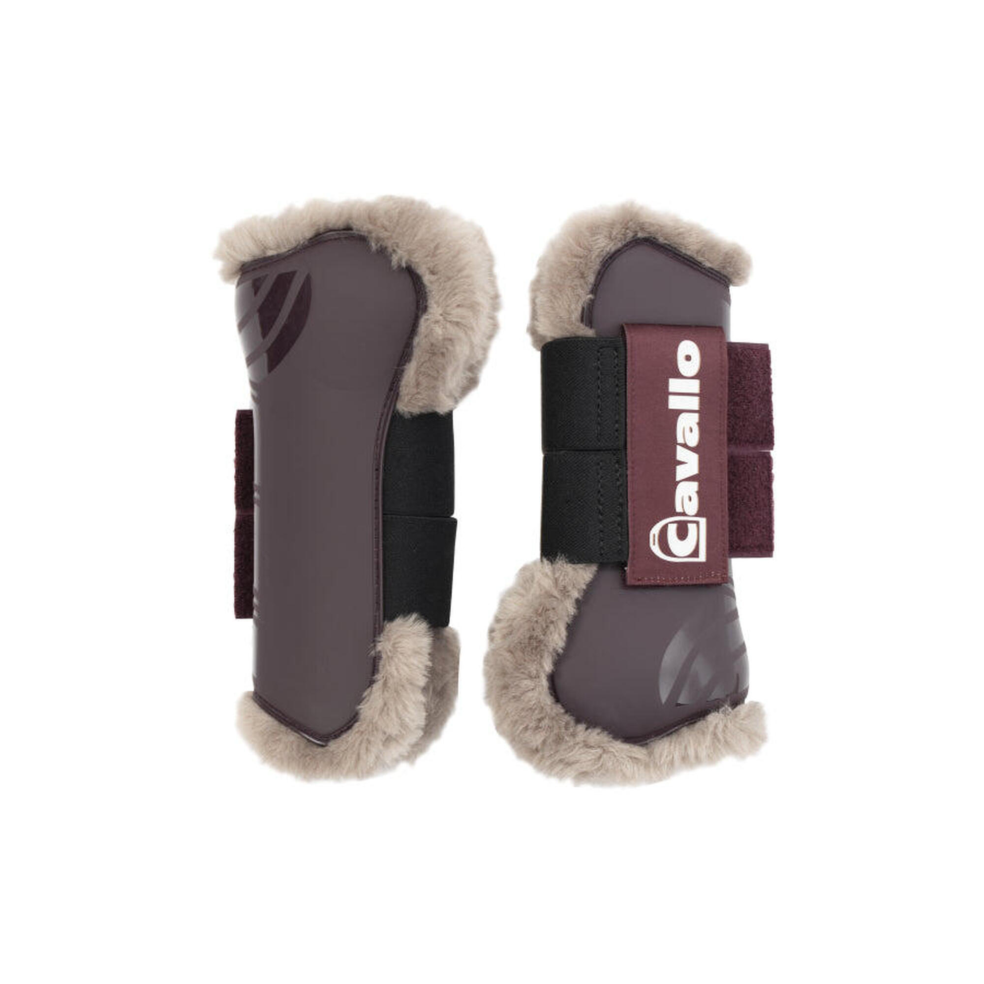 Cavallo - Guêtres Avec Fausse Fourrure Himiko - Cavallo - Guêtres Cheval - Rouge - Fs - Decathlon