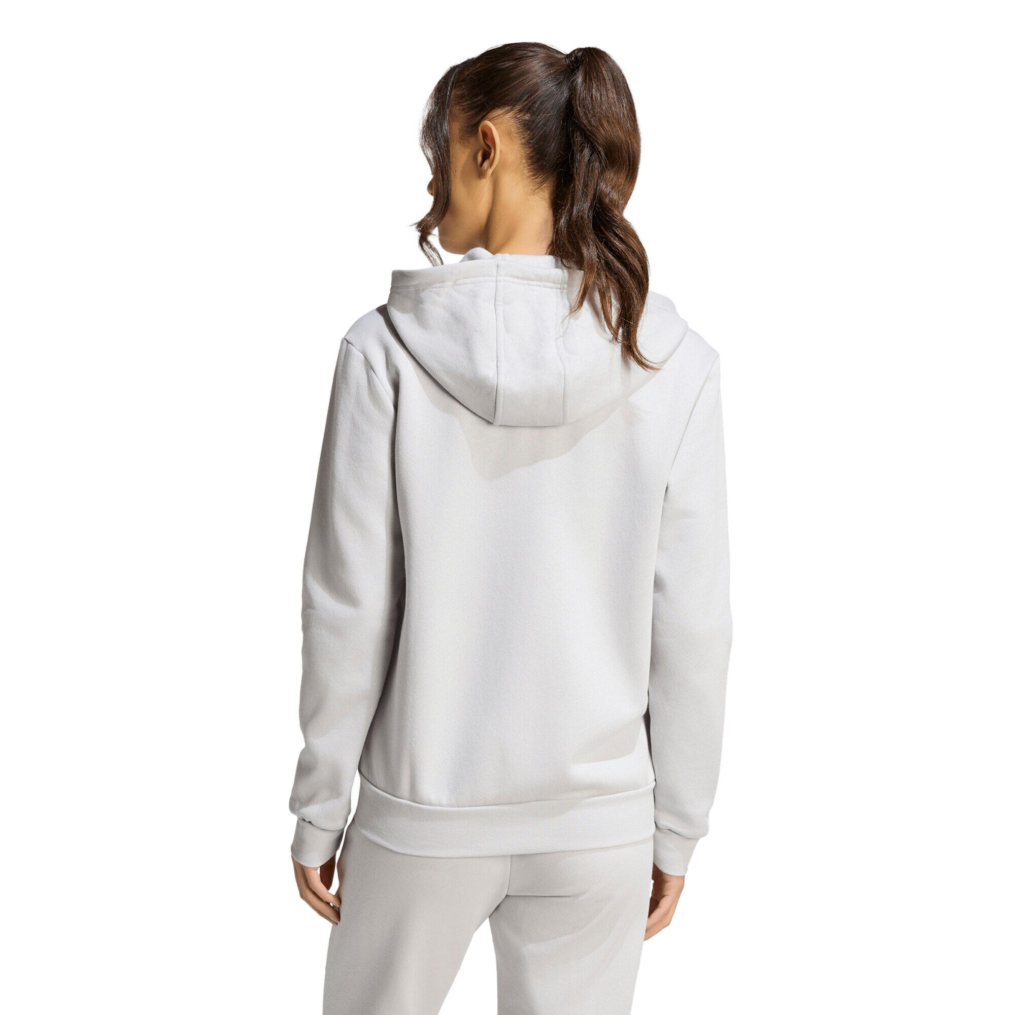 adidas Entrada 26 felpa con cappuccio donna - taglio standard, zip completa 3/7