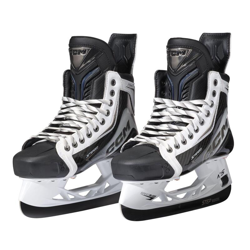 Patine de hochei pe gheață CCM Jetspeed FT8 Pro INT, ediție albă, standard
