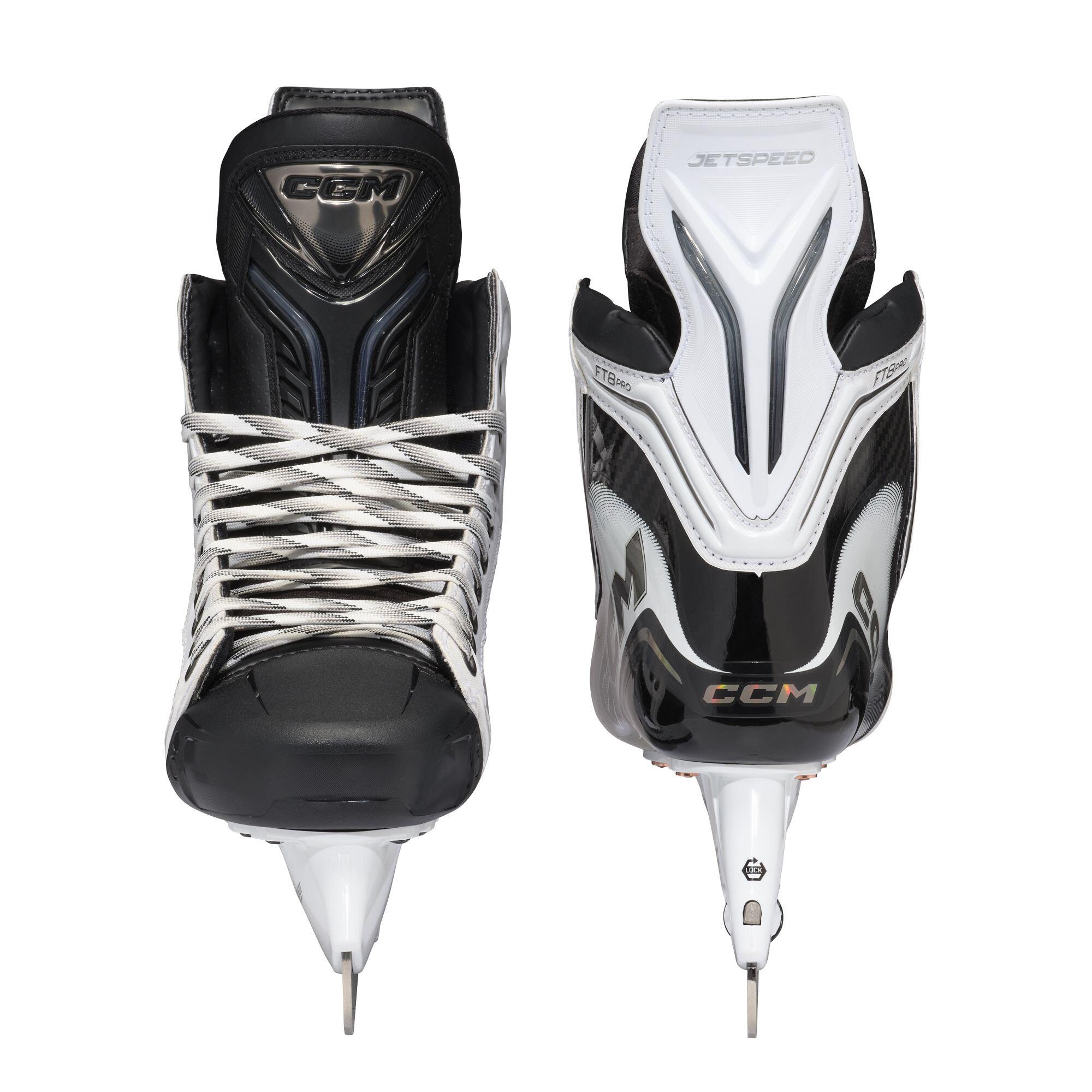Patins de hockey CCM Jetspeed FT8 Pro INT Édition Blanche, Standard 4/4