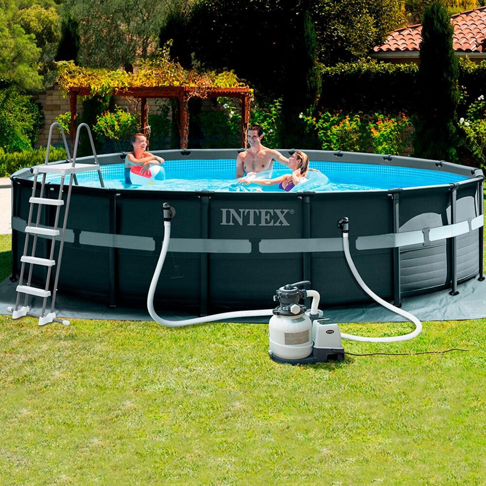 Venkovní nadzemní bazén Intex 26330 ULTRA Frame XTR 549 x 132 cm SET 2/7