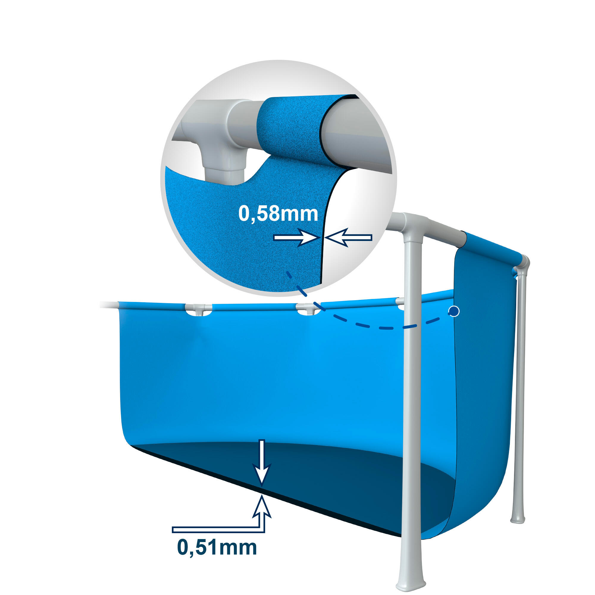 PISCINE TUBULAIRE INTEX ROND BALTIK EFFET BOIS 4.57 X 1.22 M 6/7