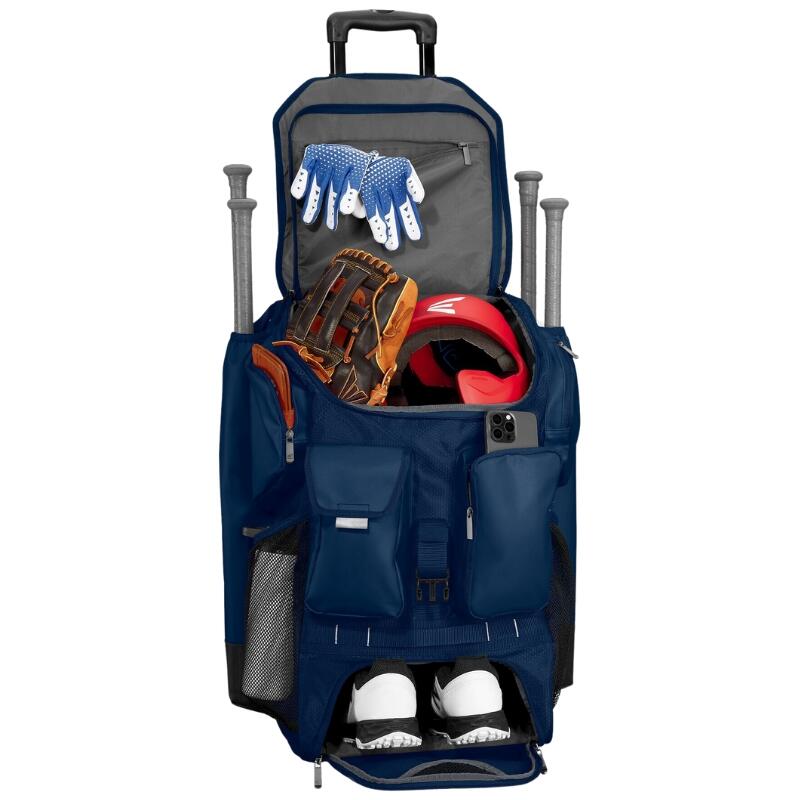 Easton Five Tool Phenom Wheeled Bag Color Navy Baseball/Softball 3/5