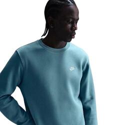 Maillot de golf Nike Club pour homme, col rond, polaire bleue