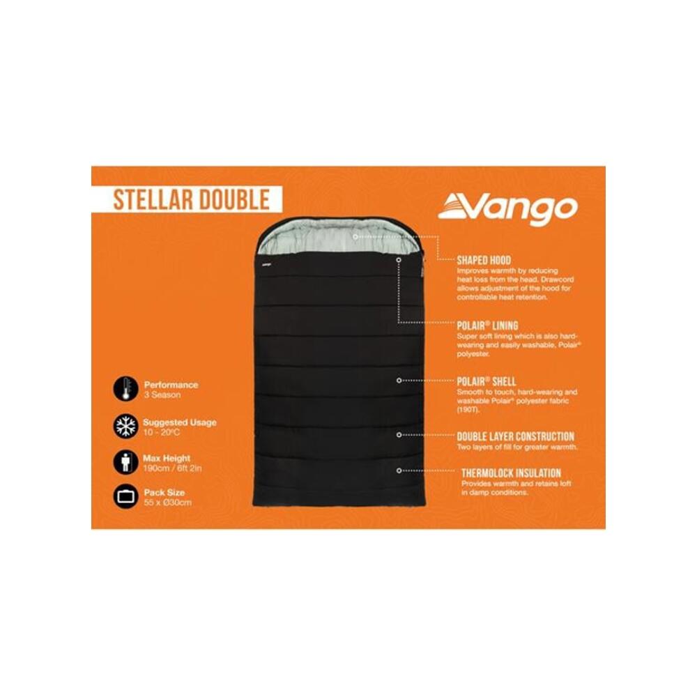 Śpiwór dwuosobowy Vango Stellar Double Black 4/5