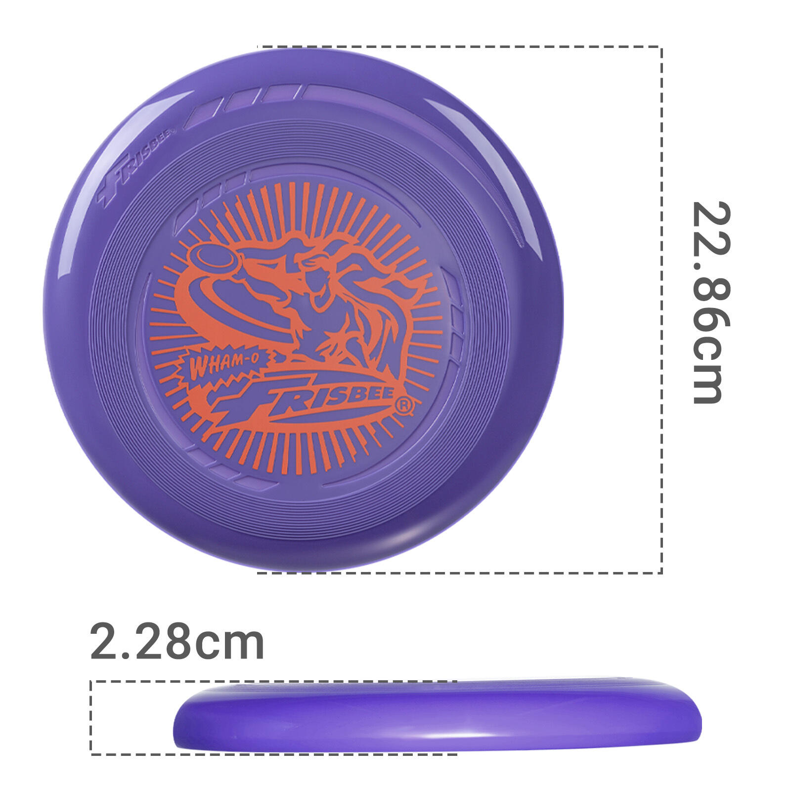 Pack de 2 Discos Voladores Ligeros Frisbee Go, 22,86 cm - 70 g 2/7