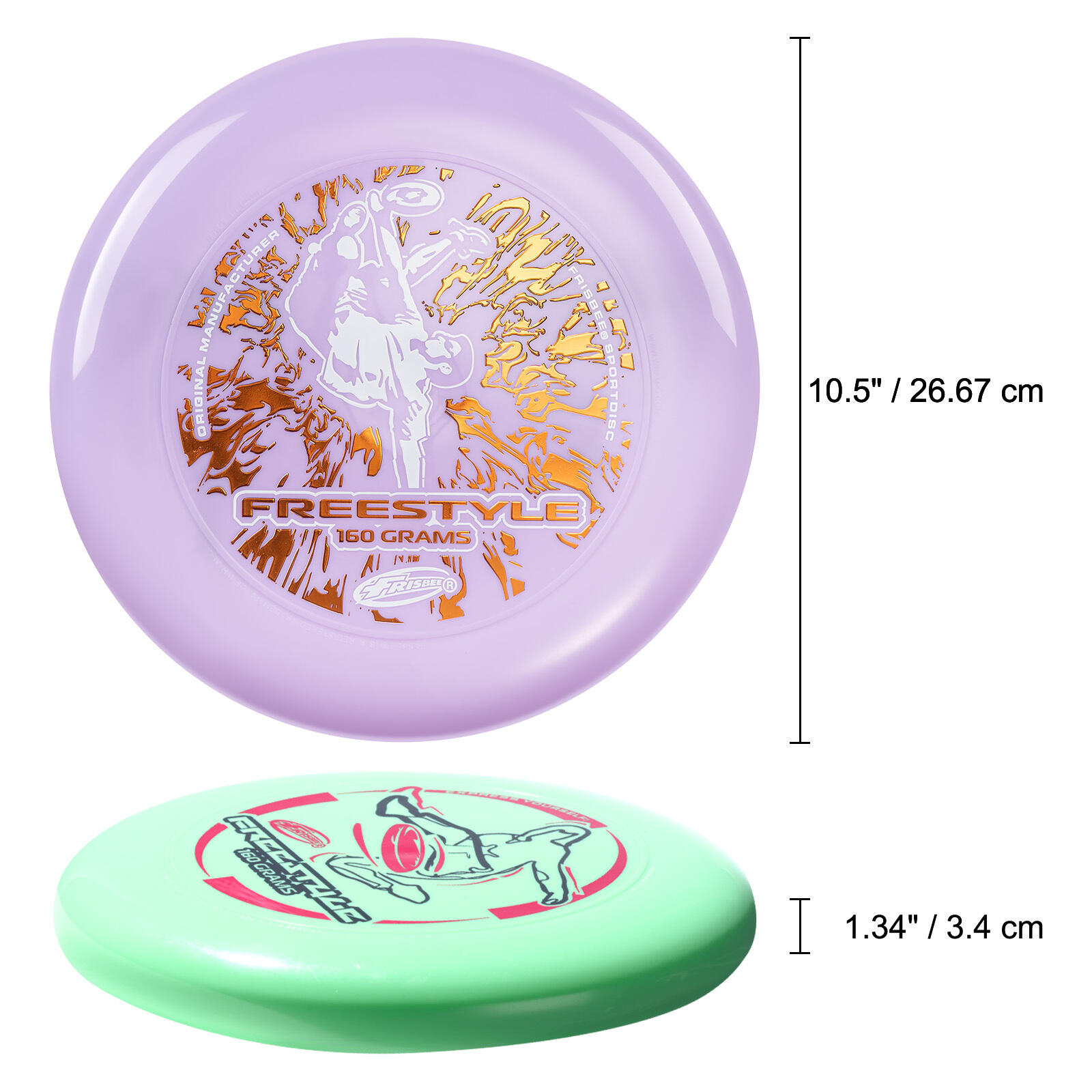 Pack de 2 Discos de Freestyle, 26,67 cm - 160g 2/7