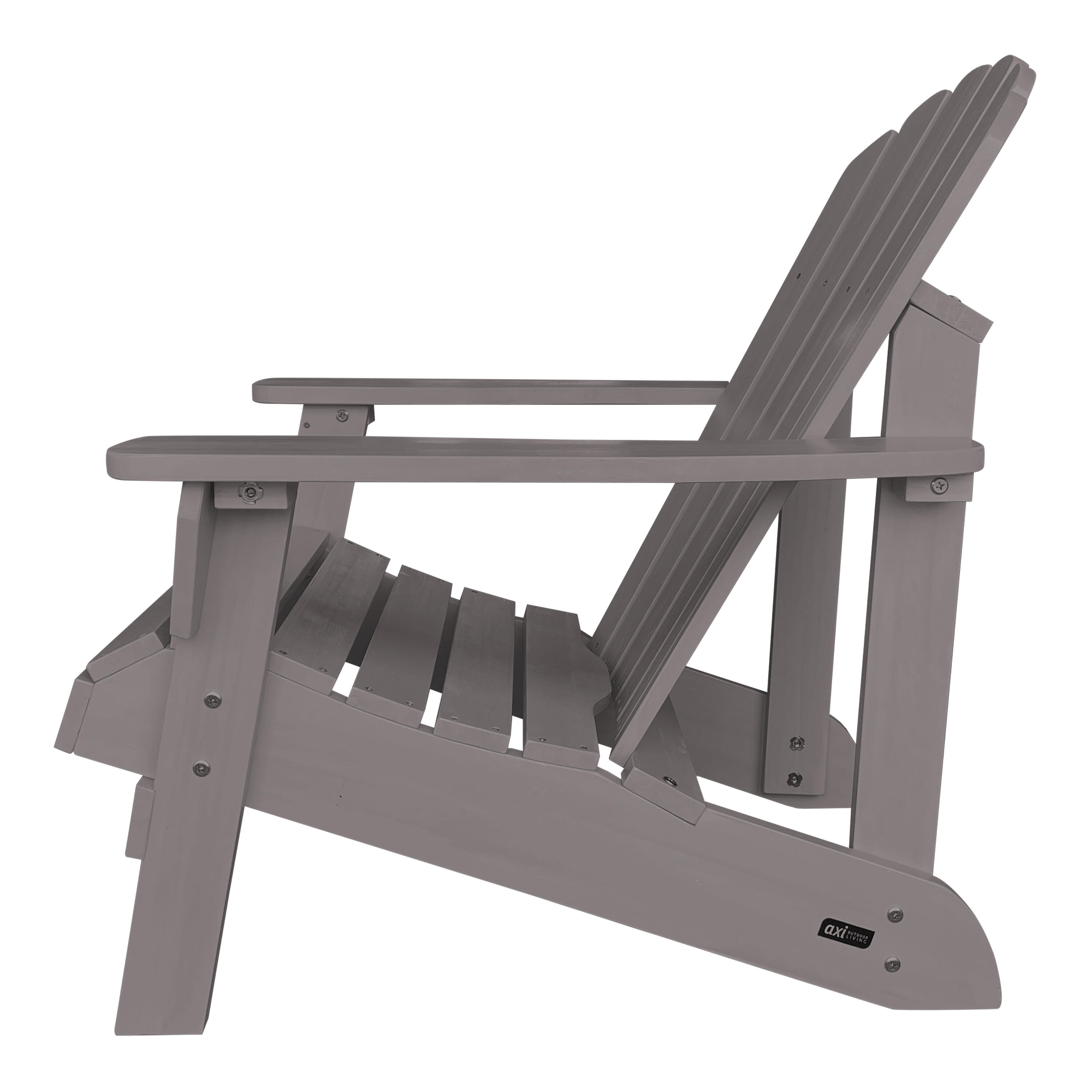 Sedia da campeggio Adirondack, Carmen, legno, grigia scuro 5/7