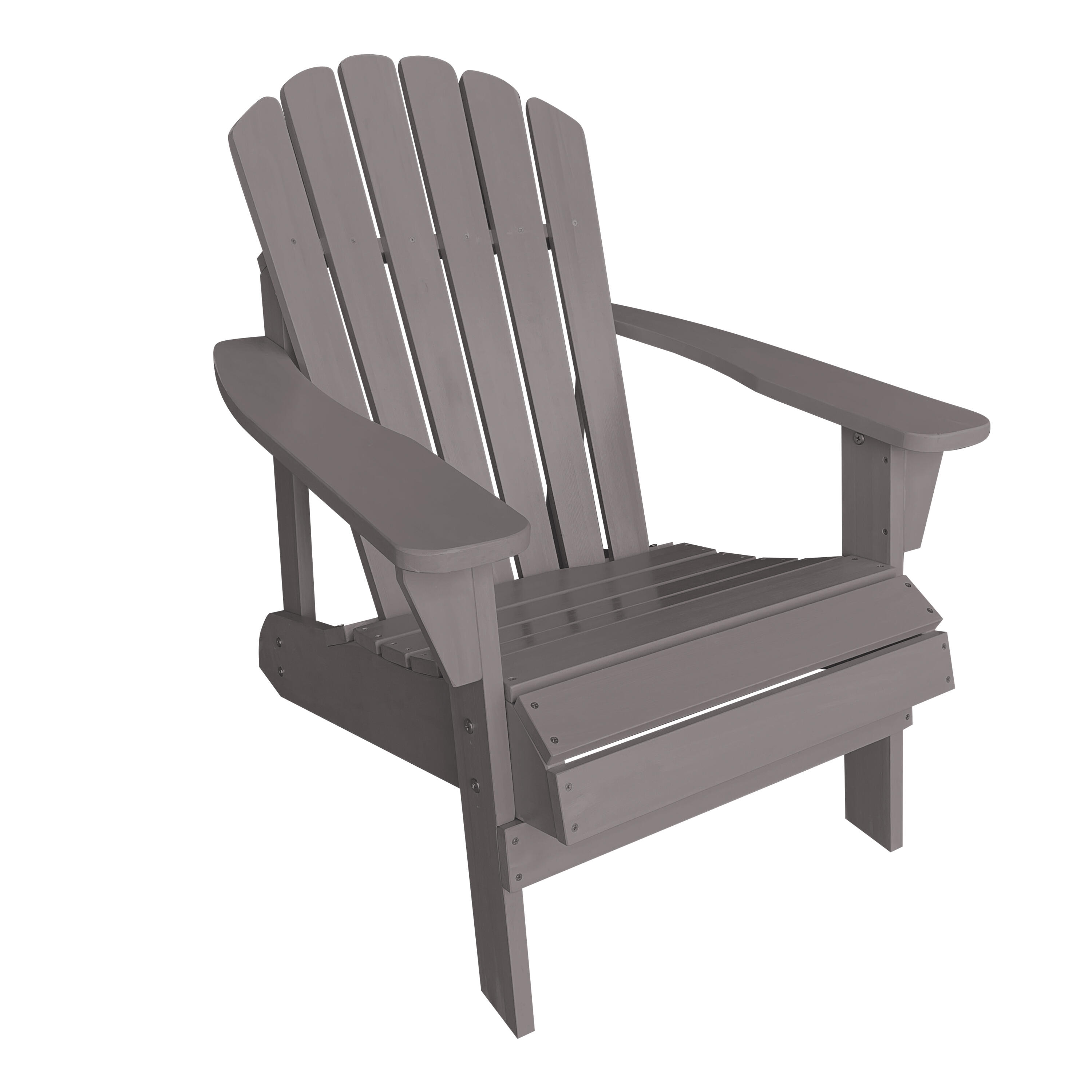 Sedia da campeggio Adirondack, Carmen, legno, grigia scuro 6/7