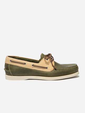 Chaussures bateau homme PHENIS Marine/Tan