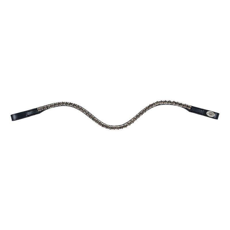 Stirnband für Pferd HFI V Shape + Strass 2/5