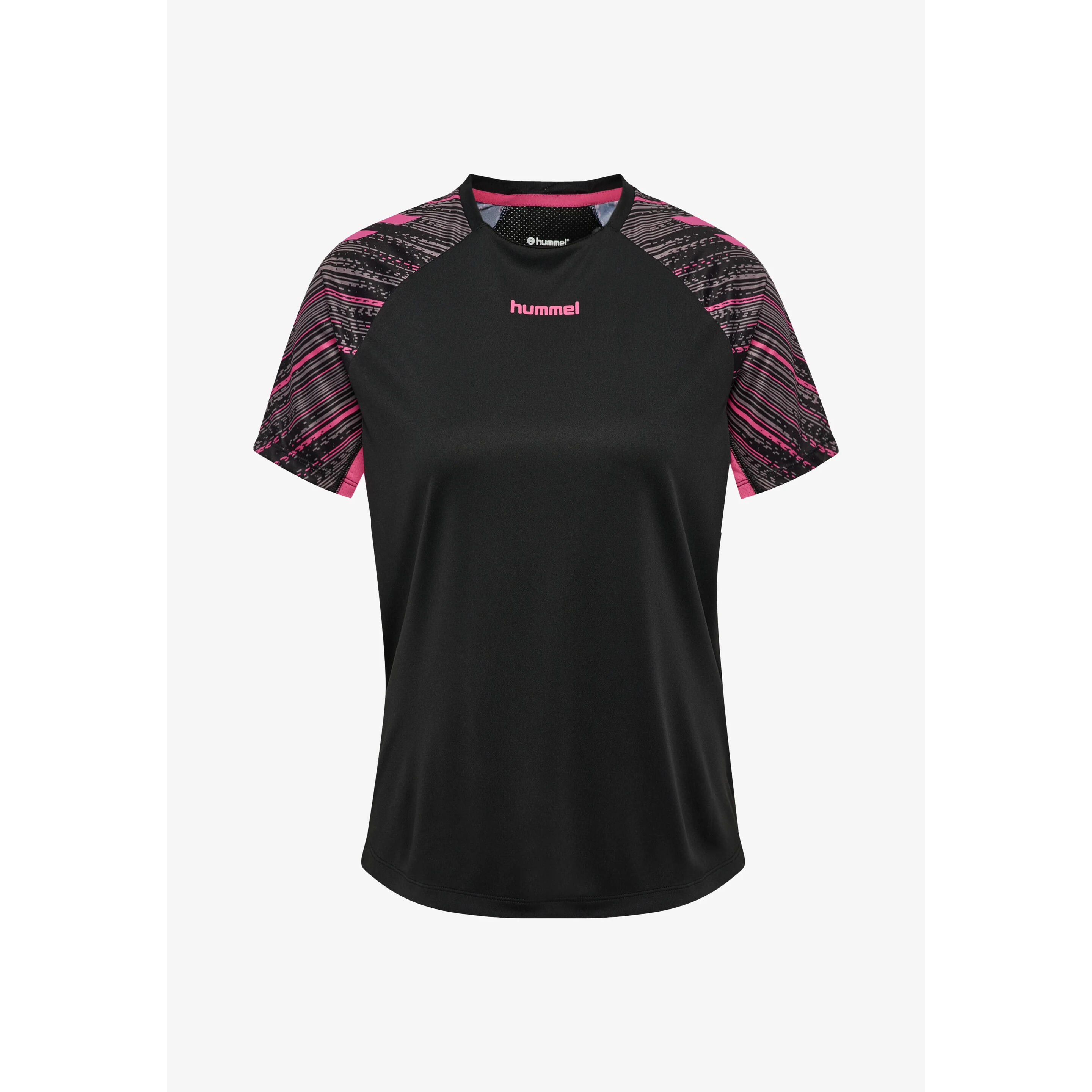 Hummel - Maillot D'Entraînement Enfant Hummel Blaze Pro - Maillot Manches Courtes - Noir|rose - Decathlon