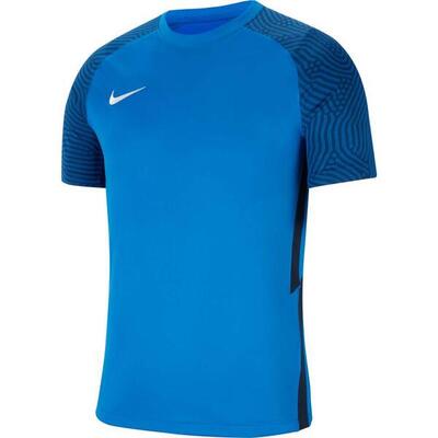 Nike strike ii jersey ss jeugd t-shirt, zwart/volt/wit