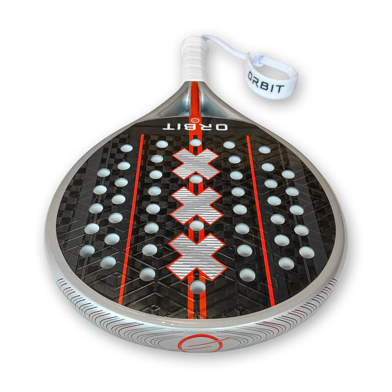 Rachetă Padel Unisex Control Putere Rotund Carbon 12K 3D incl. Husă Schorem