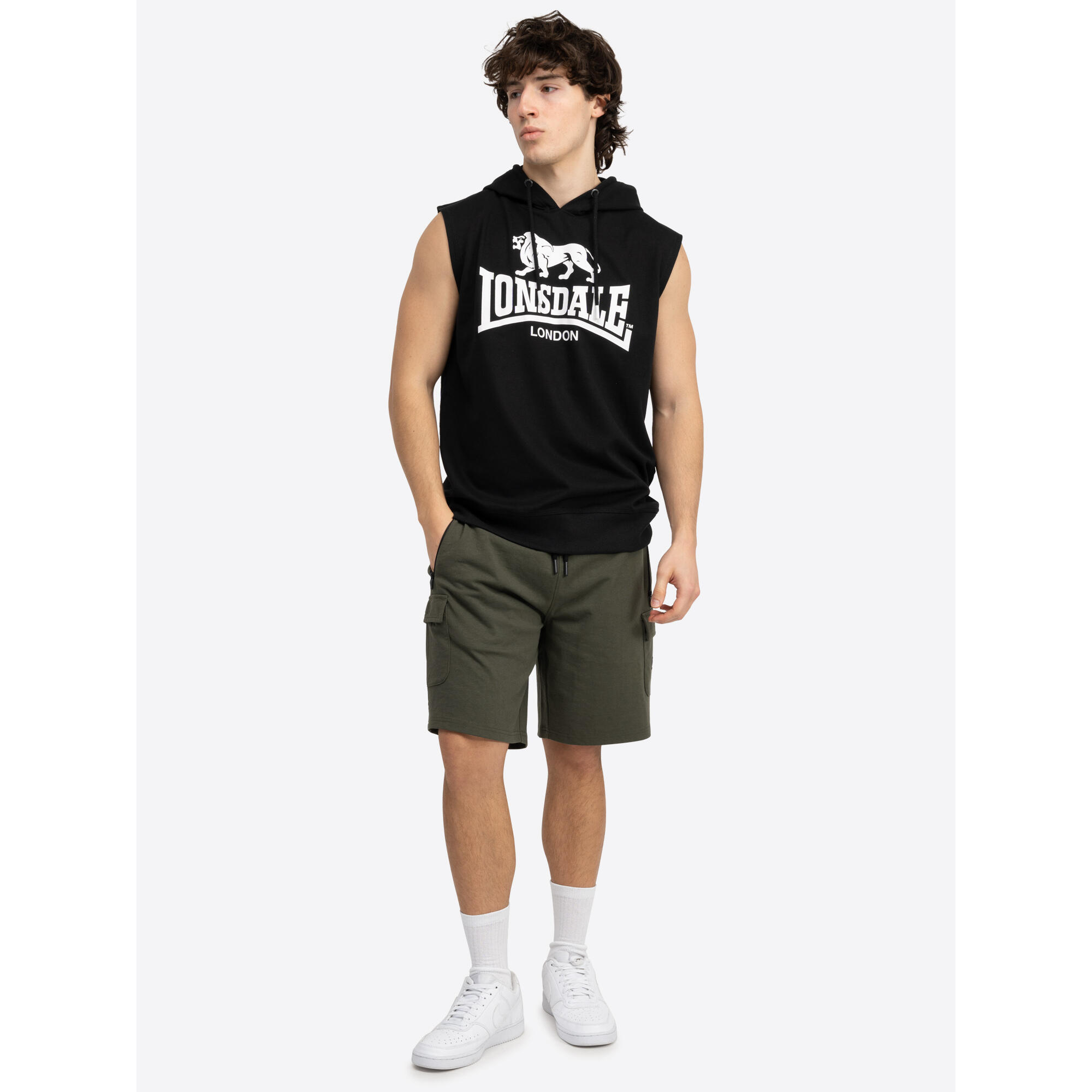 Mouwloze hoodie Lonsdale Regular Fit Bignor 3/6