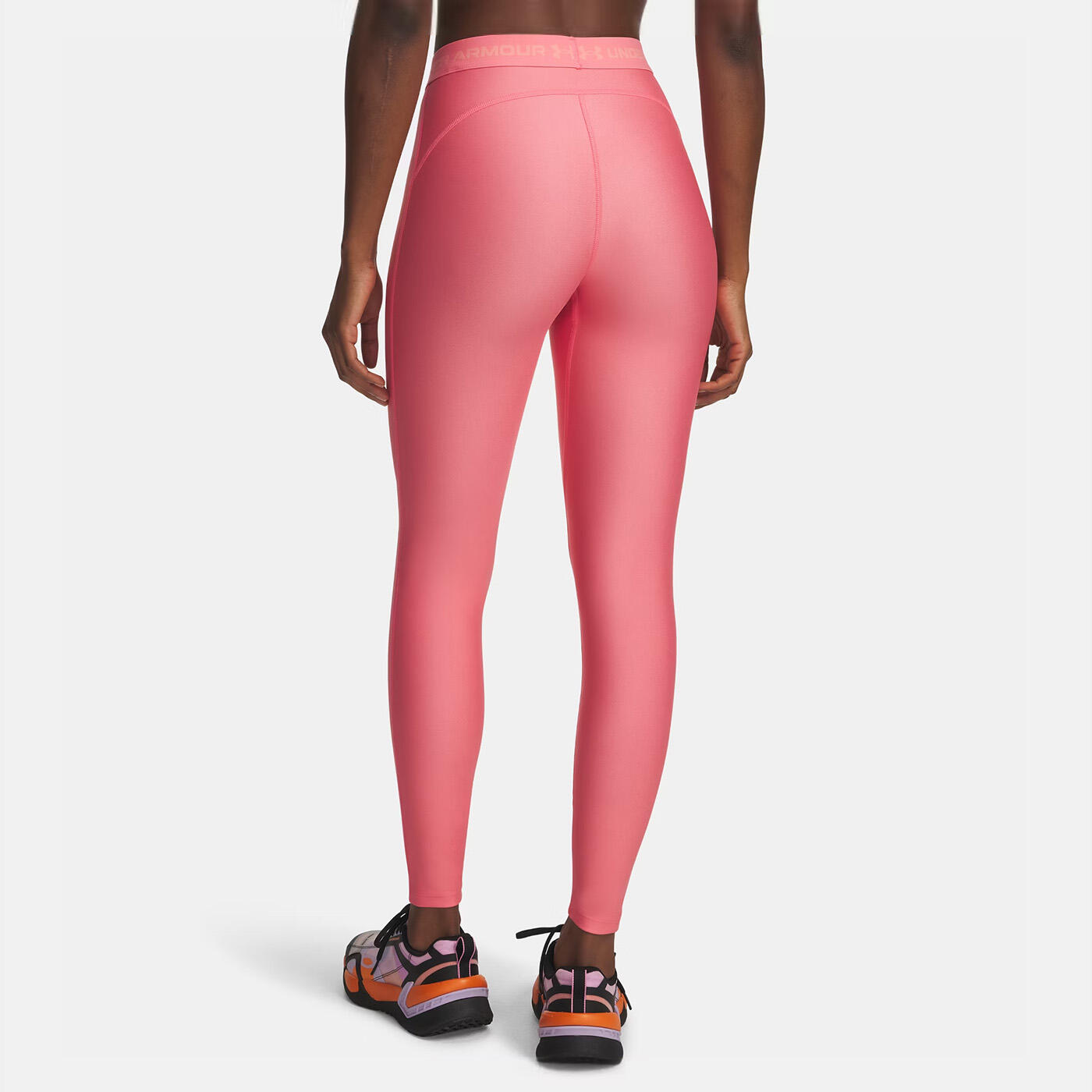 Legging UA HeatGear® para mulher Under Armour Rosa suave 2/3