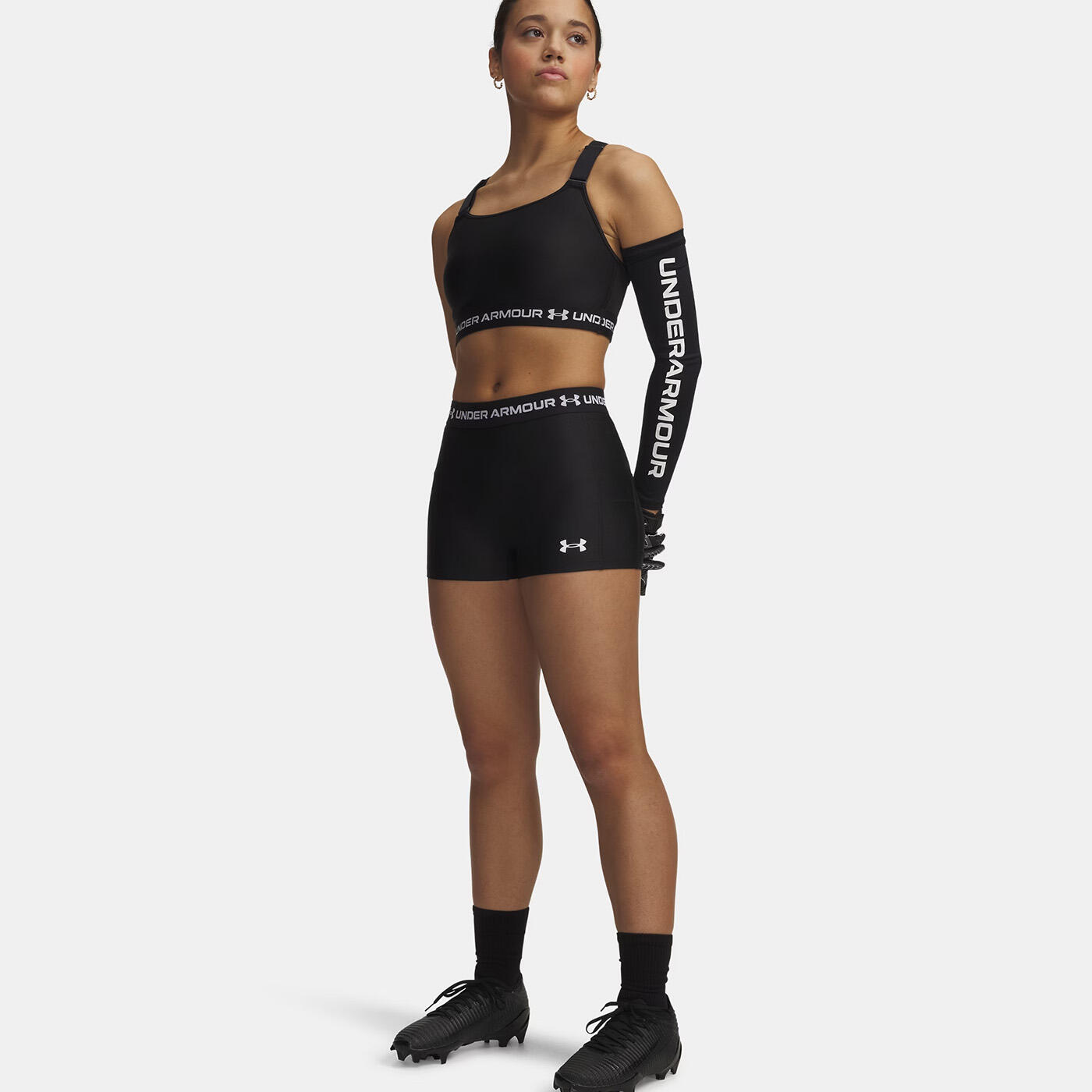 Shorty Under Armour HeatGear® 8 cm da donna Nero Ultimate 4/5