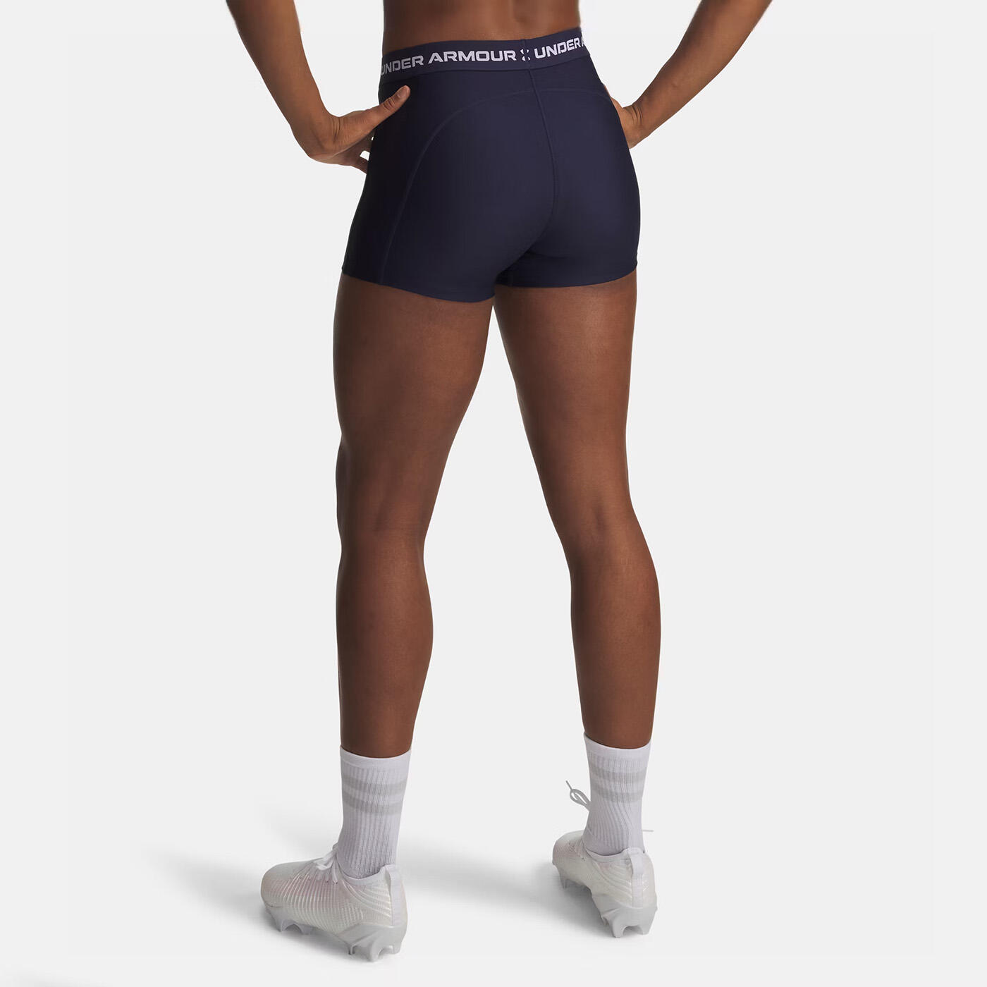 Shorty Under Armour HeatGear® 8cm pour femme Bleu marine nuit 2/3