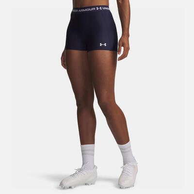 Shorty under armour heatgear® 8 cm voor dames donkerblauw