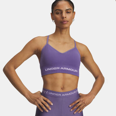 Reggiseno sportivo UA Vanish Seamless Viola a sostegno leggero per donna