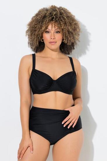 Femme Bikini avec armatures bretelles réglables et fronces