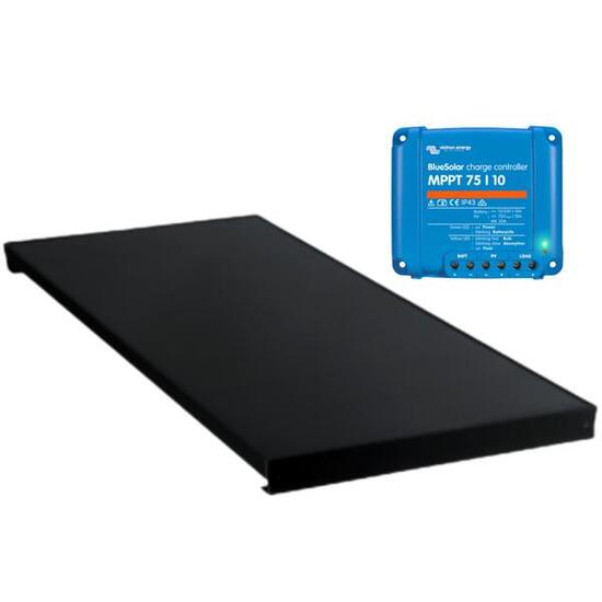 PACK ANTARION Panneau solaire ALL BLACK 130W + VICTRON Régulateur MPPT 10A