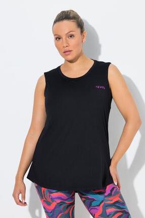 Damen Top integiertes Bustier A-Linie Rundhals ärmellos