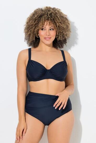 Femme Bikini avec armatures bretelles réglables et fronces