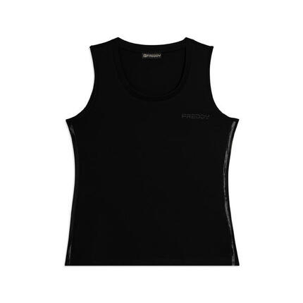 Débardeur régulier avec logo FREDDY et empiècements élastiques