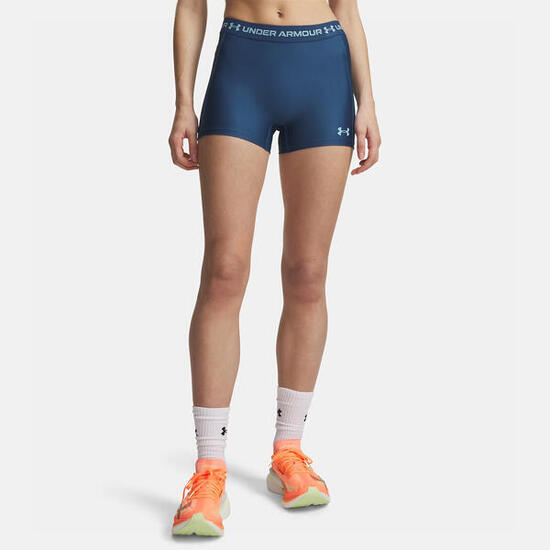 Shorty Under Armour HeatGear® 8cm pour femme Bleu jean