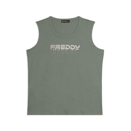 Débardeur en jersey avec le logo FREDDY et le lettrage « Mood Up »