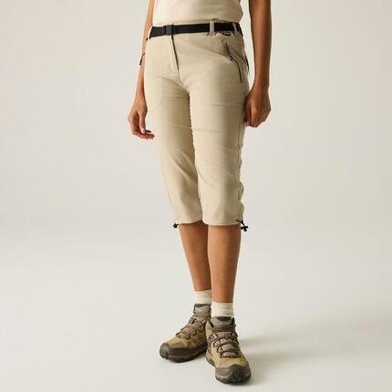 Pantacourt Randonnée Femme Regatta "Women's Xert Stretch Capri Light" Beige 38