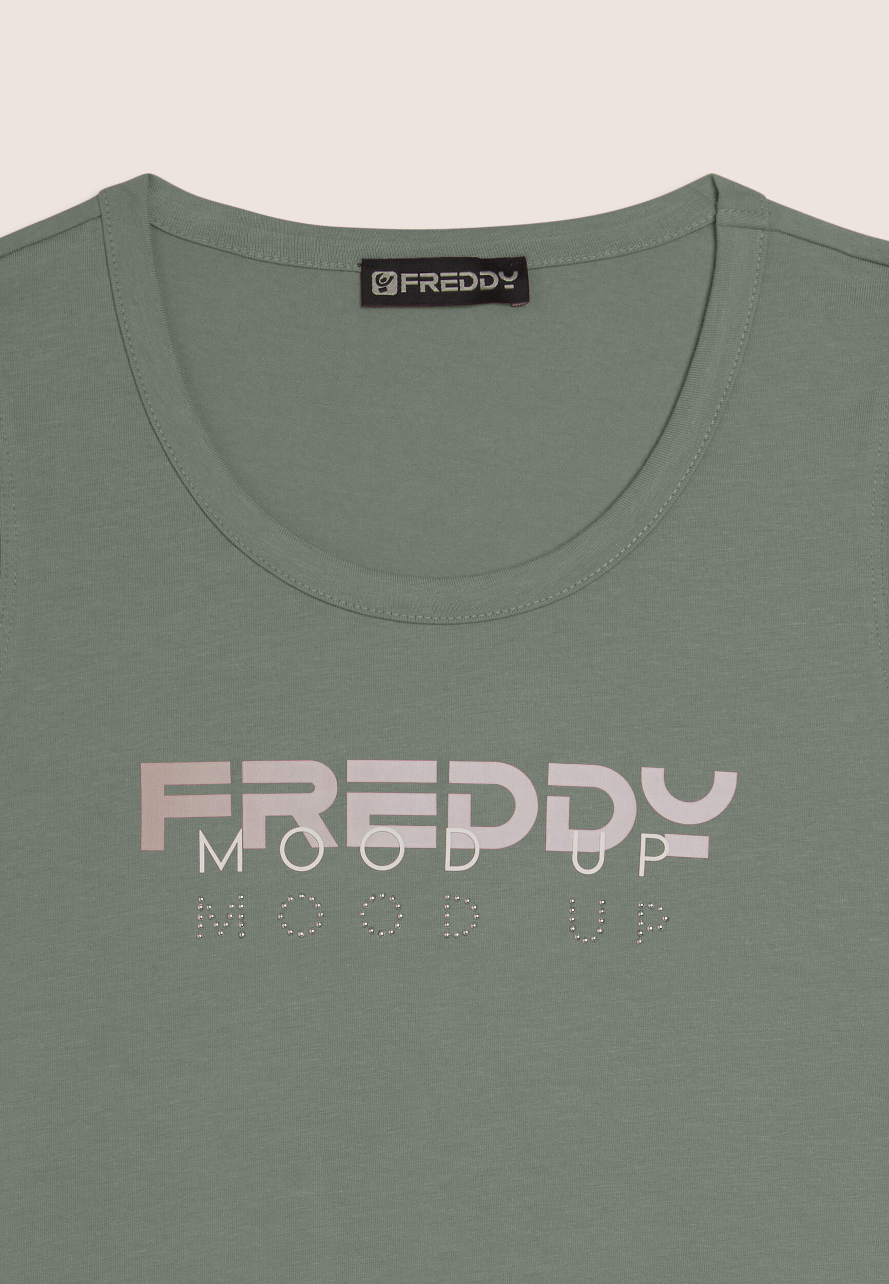 Canotta in Jersey con Logo FREDDY e Scritta "Mood Up" 3/3