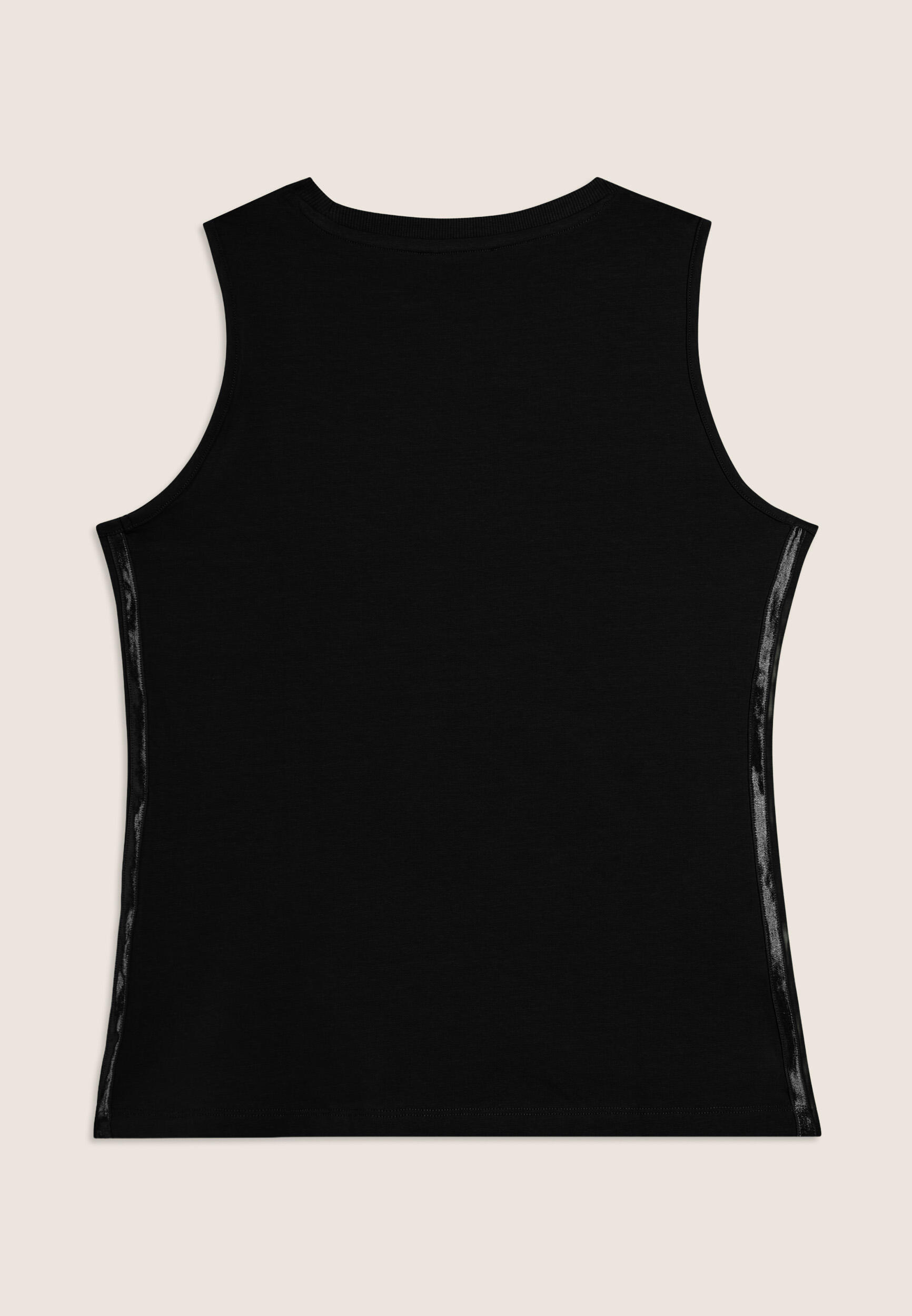 Camiseta sin mangas recta con logotipo FREDDY e inserciones elásticas 2/3