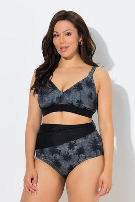 Dames bikini palmen zonder zachte cups verstelbare schouderbandjes gerecycled