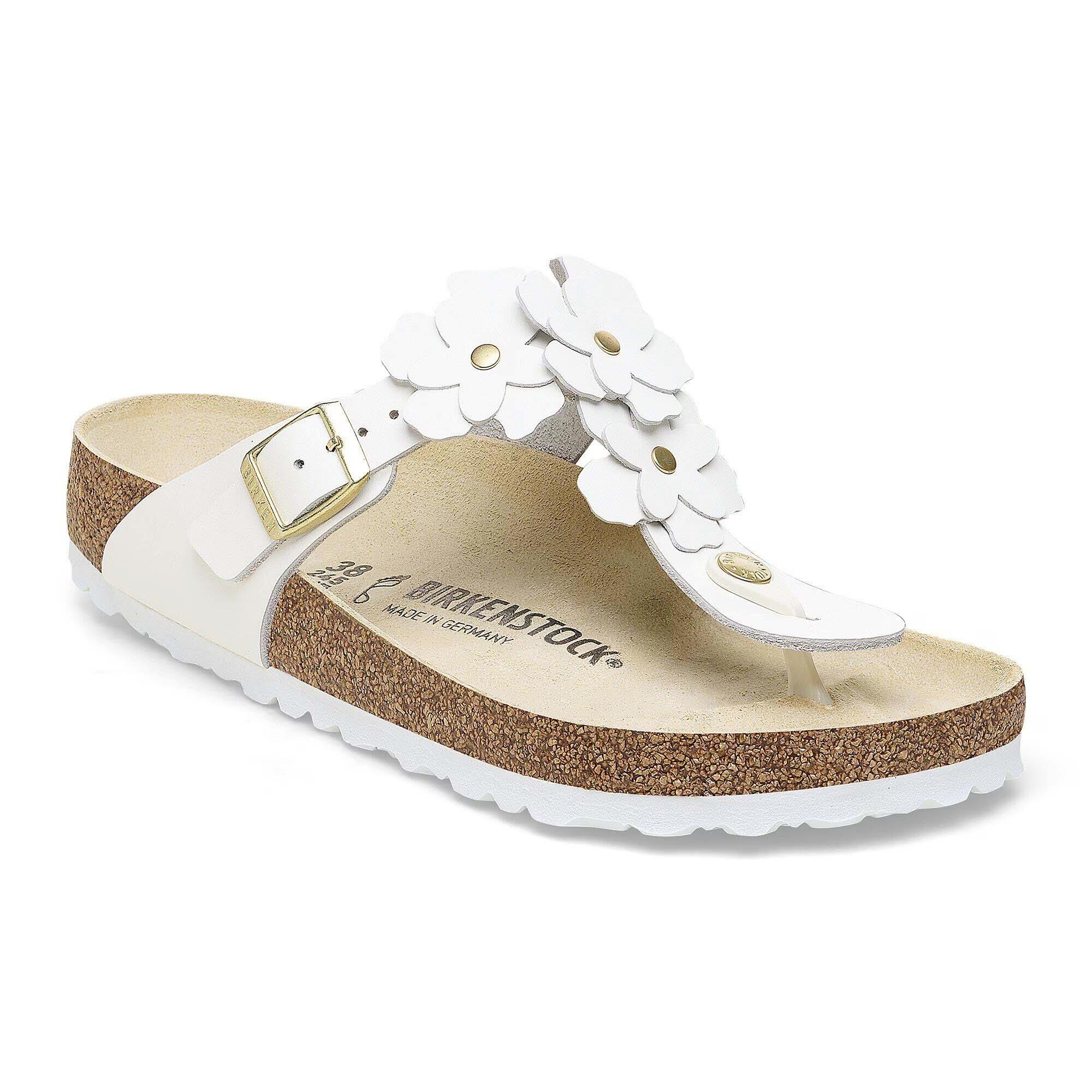 Birkenstock Slippers Gizeh Natural Leather Vrouwen 2/5
