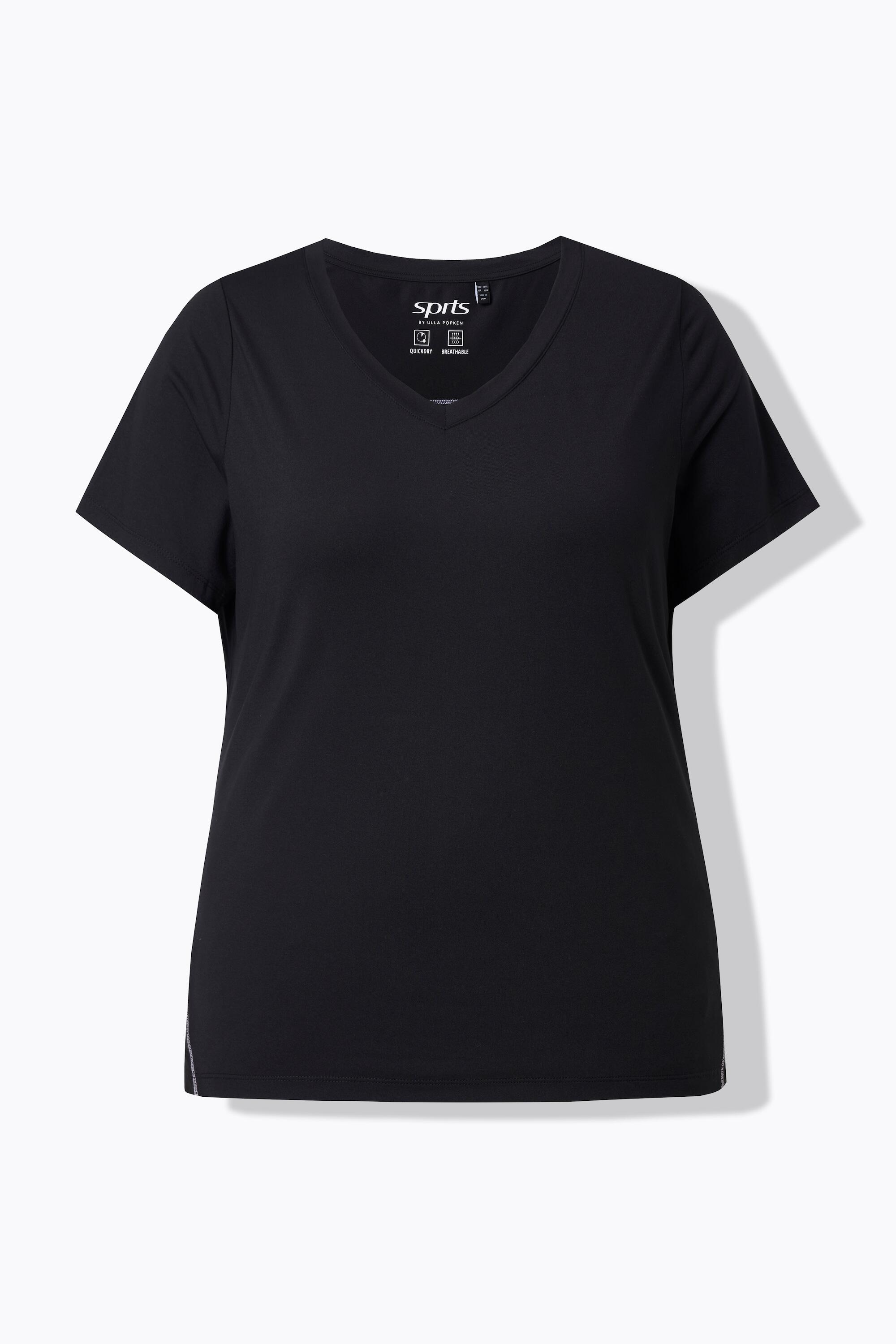 Dames Functioneel shirt Slim V-hals korte mouwen gerecycled 6/6