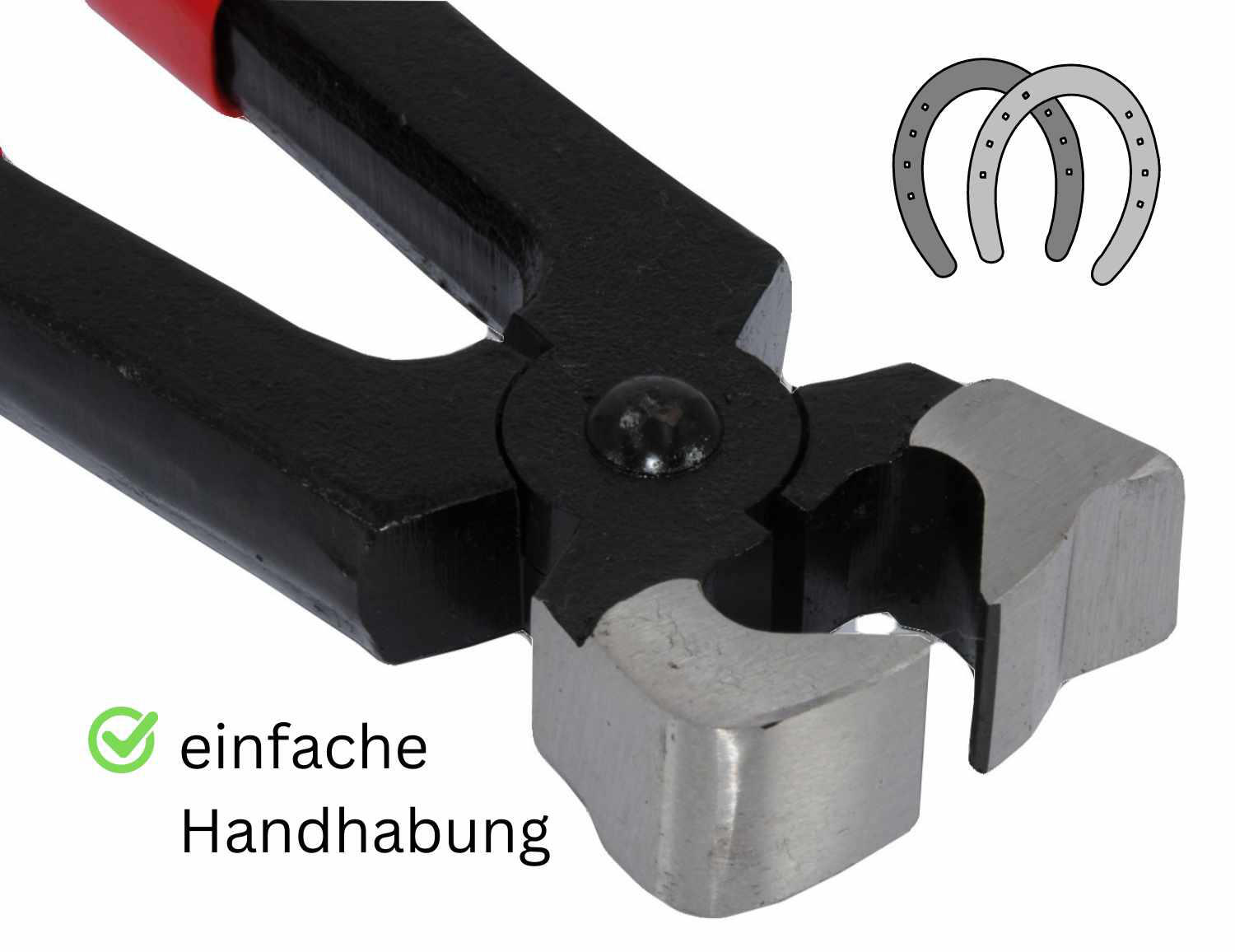 Hufbeschlagszange mit Nietansatz 30 cm Hufzange Hufpflege Klauenpflege B WAHL 2/4