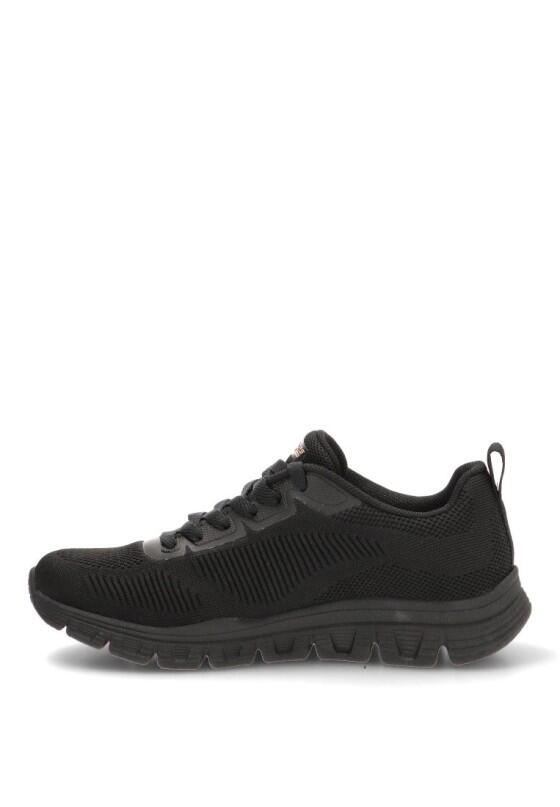 Baskets Casual Femme Semelle Plate - Modèle 117700 Noir 3/6