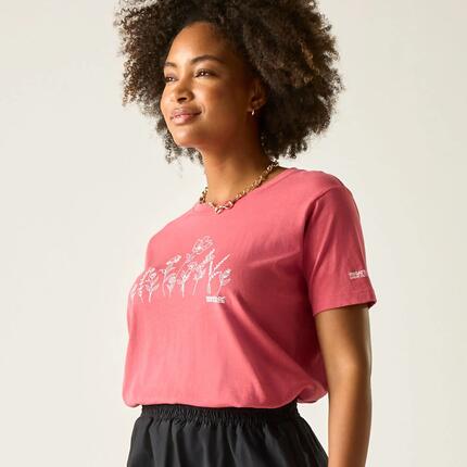 Tee Shirt en Coton Femme Regatta "Filandra IX" 38 Rose