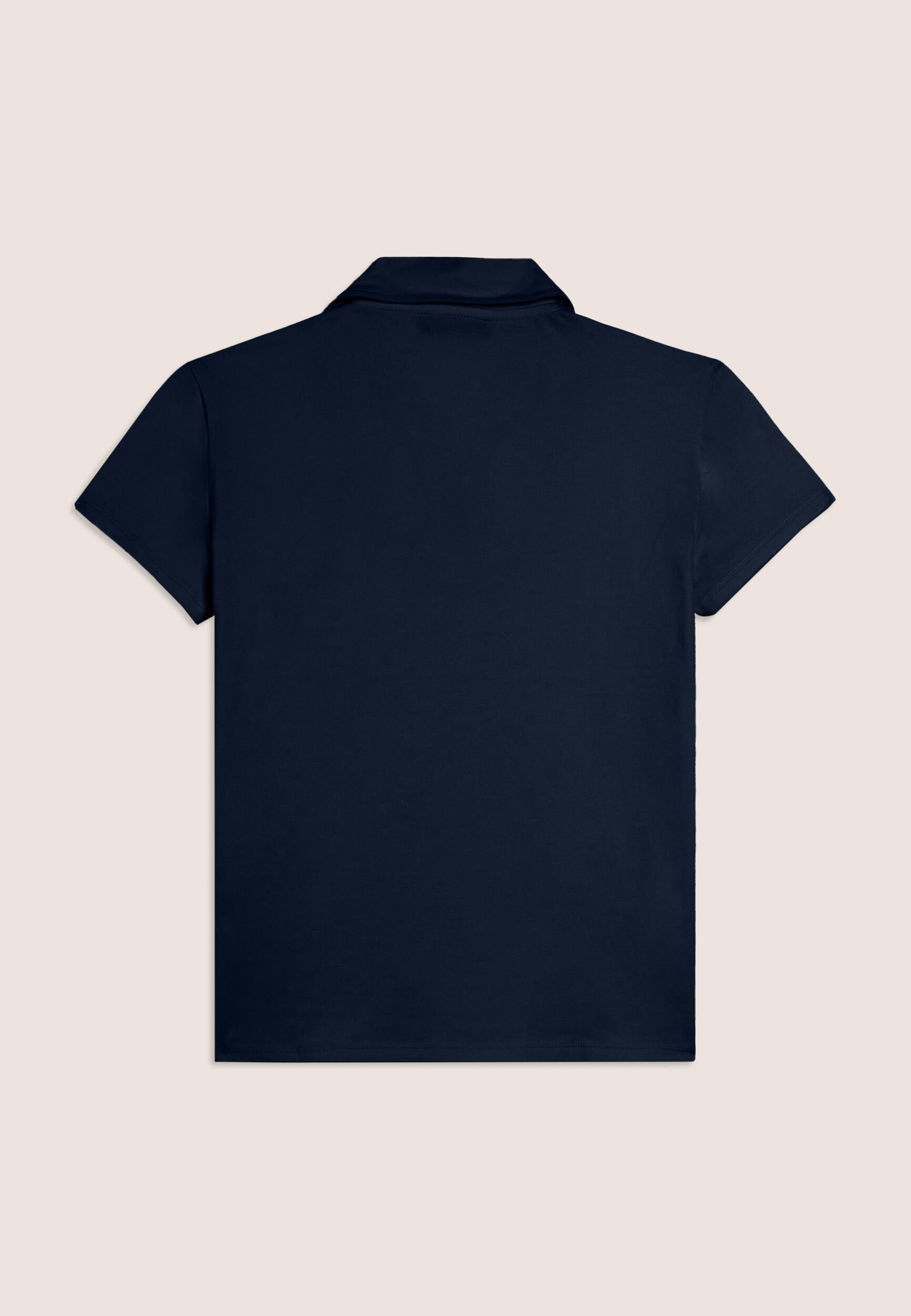 T-shirt met korte mouwen, V-hals en overhemdkraag 2/3