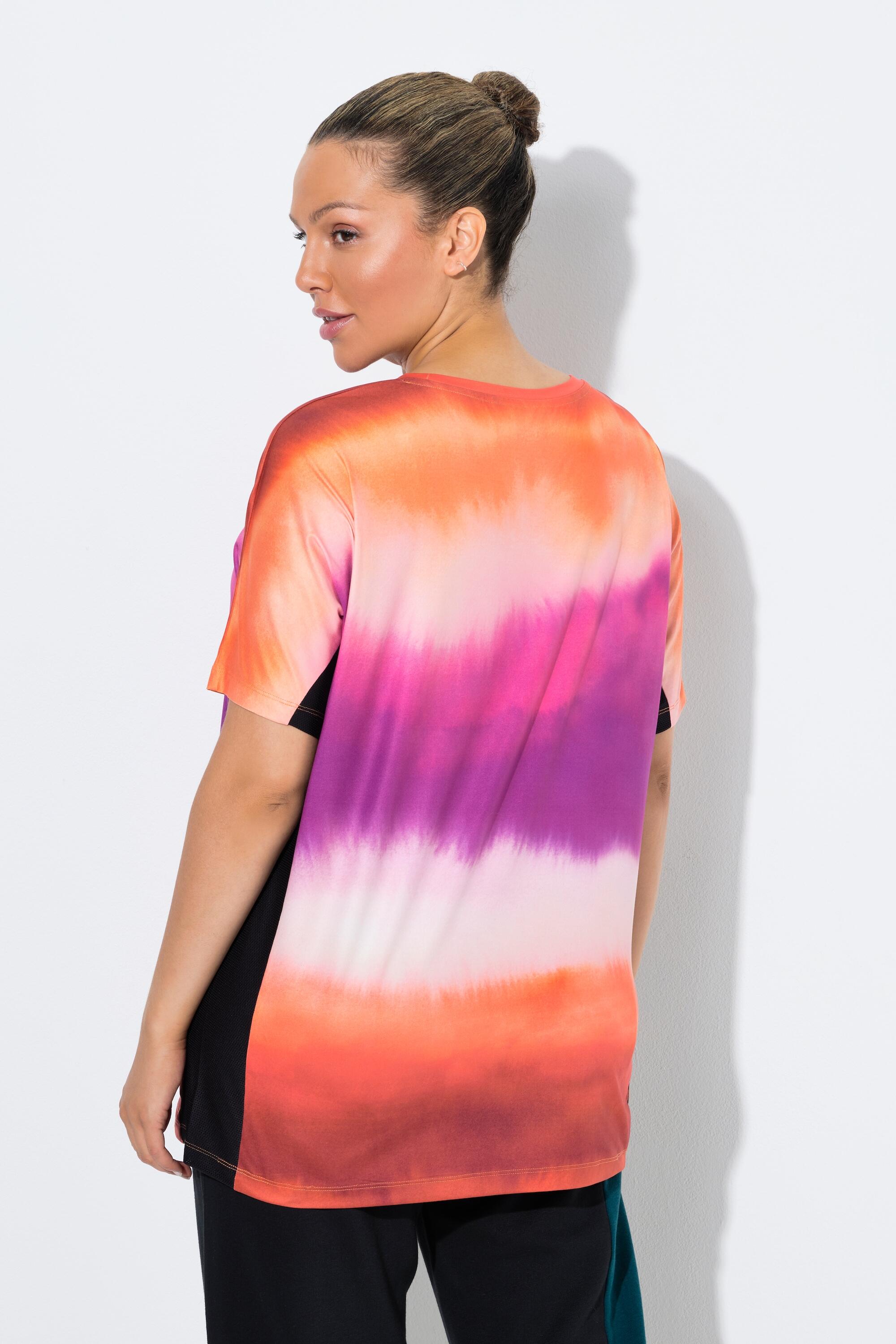 Femme T-shirt technique à col rond et manches courtes empiècements en mesh 2/6